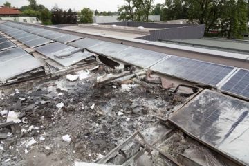 Incendie et feu sur système photovoltaïque