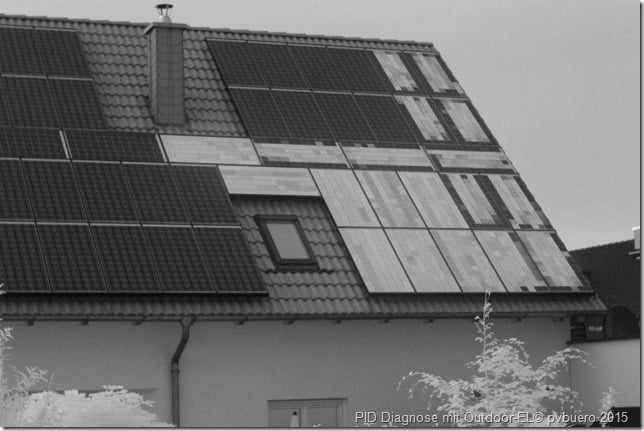 maintenance et entretien avec électroluminescence extérieur des panneaux photovoltaïques